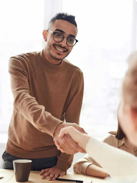 people shaking hands